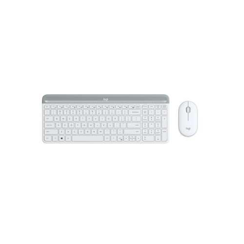 Logitech MK470 Wireless Keyboard and Mouse Combo, White