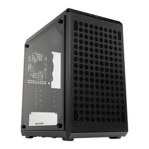 Cooler Master MasterBox Q300L V2 computer case, black, angled view - Computer Case
