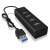 RaidSonic IcyBox USB 3.0 Hub с 4 порта, черен