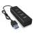 RaidSonic IcyBox USB 3.0 hub 4 porttal, fekete