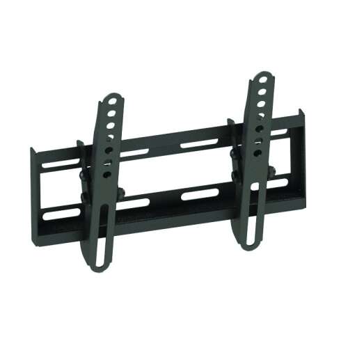 Black TV wall mount bracket, 25 degree tilt