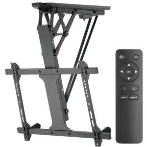 Maclean MC-880 motorisierter Deckenhalter für 32-70 Zoll LCD-Fernseher und Monitore, schwarz - Maclean