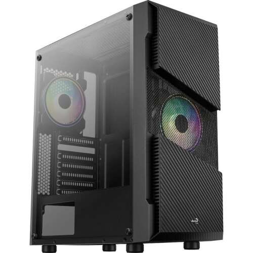 Obudowa PC Aerocool Menace Saturn RGB Czarna z wentylatorami RGB