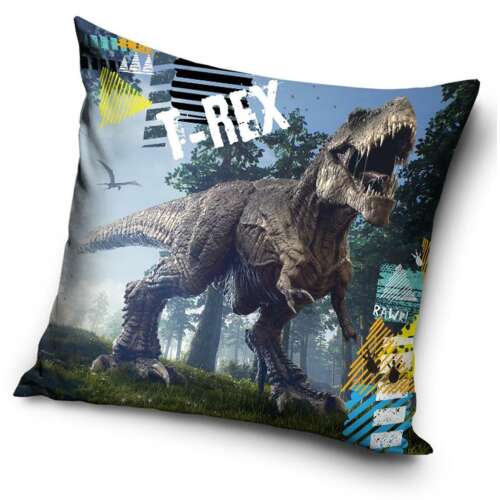 Dinosaur pillowcase, T-Rex design, 40x40 cm