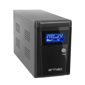 Armac Office 1000E LCD UPS, 1000VA / 650W, vonal-interaktív, LCD kijelzővel - Armac