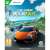 A The Crew Motorfest Xbox One játék borítója, egy sportkocsival, ami pálmafák és egy város hátterében vezet