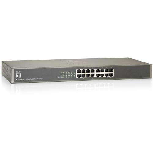 LevelOne FSW-1650 neupravljani mrežni prekidač Fast Ethernet (10/100) Siva 90707849