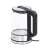 Mesko MS 1301B 1.7L Electric Kettle, Stainless Steel and Glass