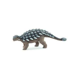 Mojo Ankylosaurus dinoszaurusz figura, valósághű modell, barna és szürke, 18 cm hosszú - Mojo