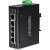 TRENDnet TI-E50 Индустриален бърз Ethernet Switch, 5-портов, черен, страничен изглед