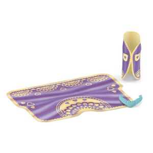 Schleich Horse Club purple and gold blanket and leg protectors set - Schleich