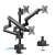 Maclean MC-811 Triple Monitor Desk Mount, Black