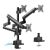 Maclean MC-811 triple monitor mount with USB 3.0 ports, desk clamp