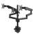 Maclean MC-811 Triple Monitor Desk Mount, Black