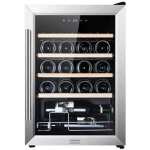 Cecotec Grand Sommelier 2000 borhűtő, fekete, 20 palackos kapacitás, rozsdamentes acél, érintőképernyős vezérlés - Borhűtő