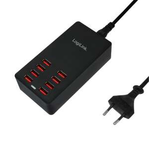 LogiLink 8-portový USB nabíjačka s európskou zástrčkou - Logilink