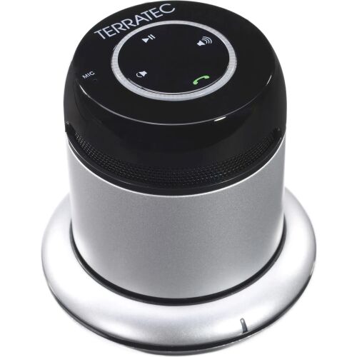 Głośnik Bluetooth Terratec Concert BT Silver, przenośny głośnik bezprzewodowy