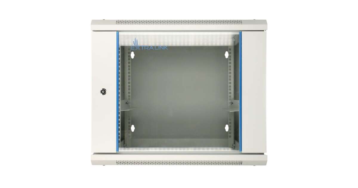 Extralink Armario rackmount 9U 600x600 AZH Negro montaje en la pared