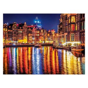 Ukończone Clementoni Amsterdam Noc 500-elementowe puzzle - Puzzle