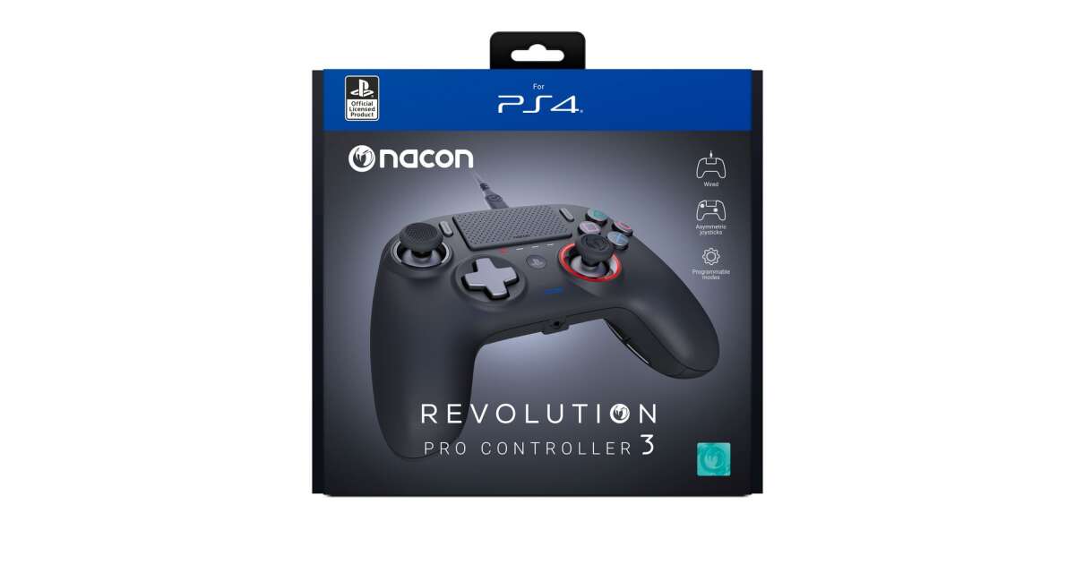 Nacon Revolution Pro kontroller 3.0 Fekete (PS4)