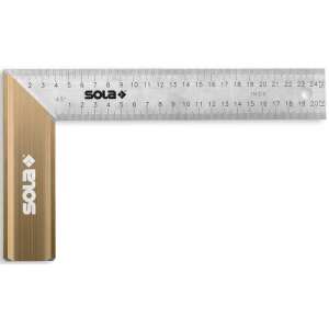 SOLA SRB 500 asztalos derékszög 500x170mm, rozsdamentes acél vonalzó - Sola