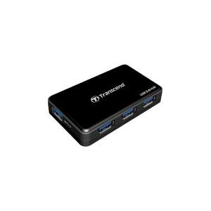 Transcend HUB3K 4 portos USB 3.0 hub, fekete - Transcend