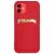 Xiaomi Redmi Note 10/10S red silicone case with card holder and card