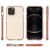Hátlap védő tok Apple iPhone 12, iPhone 12 Pro Mobiltelefonhoz - HT Spring Armor - Fekete 108260351