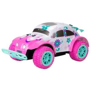 Silverlit Exost Pixie Amazone RC Auto, rosa und weiß mit Blumendesign, schräge Ansicht - Silverlit