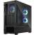 Carcasă computer Fractal Design Pop Air RGB Black TG Clear Tint, vedere din spate, arătând interiorul cu ventilatoare RGB