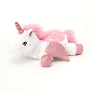 Cloud B Twilight Buddies Einhorn Plüsch Nachtlicht Projektor, projiziert Sterne an die Decke, rosa und weißes Einhorn, weicher Plüsch - Kuscheltiere