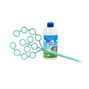 Zestaw do robienia baniek mydlanych FruBlu, płyn do baniek 0,4L i patyk - Dmuchawa do baniek