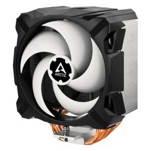 Arctic Freezer A35 PWM CPU cooler, black and white, angled view - ARCTIC PC Fan