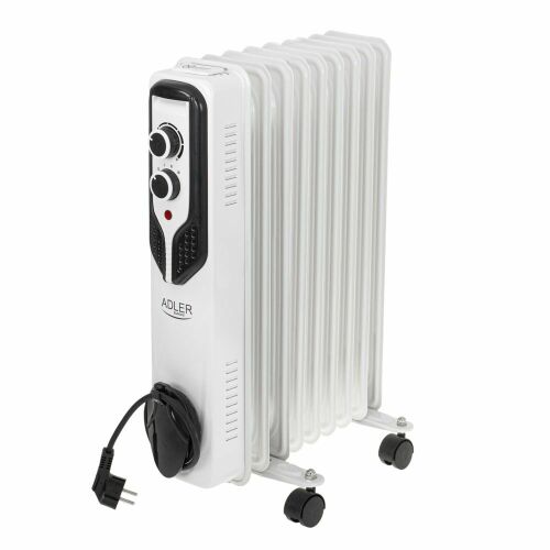Adler AD 7816 Olajradiátor - 2000W, 9 Bordás, Fehér