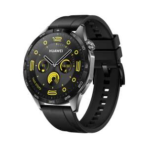 Huawei Watch GT 4 smartwatch, 46mm, black, with black silicone strap - Smartwatch
