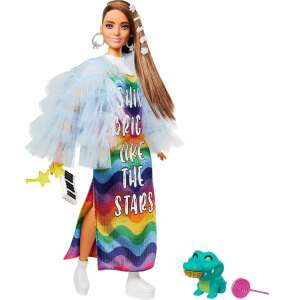 Mattel Barbie Fashionistas: Extravagáns barna hajú baba 73088423 