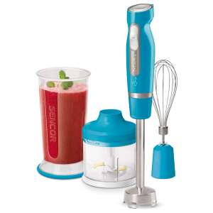 Sencor SHB 4467TQ kék botmixer szett aprítóval, habverővel és pohár - Sencor