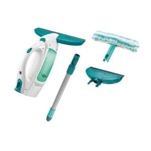 Zestaw do czyszczenia okien Leifhet Dry and Clean, bezprzewodowy odkurzacz do okien, ściągaczka do okien, ściereczka z mikrofibry, narzędzia do czyszczenia - Narzędzie do czyszczenia wycieraczek