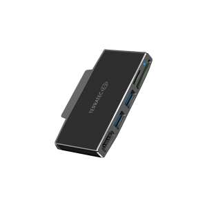 Terratec Connect Go1 adapter a Microsoft Surface Go-hoz, kártyaolvasóval, két USB porttal és HDMI porttal - Terratec