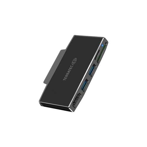 Terratec Connect Go1 adapter a Microsoft Surface Go-hoz, kártyaolvasóval, két USB porttal és HDMI porttal