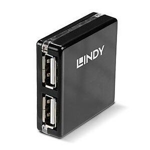HUB USB Lindy Mini 4 Porturi USB 2.0 "LY-42742" (timbre verde 0.18 lei) 138691540 - Hub-uri USB