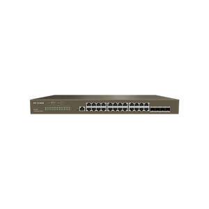 IP-COM G3328F L2 Gigabit Switch, vedere din față - Switch-uri