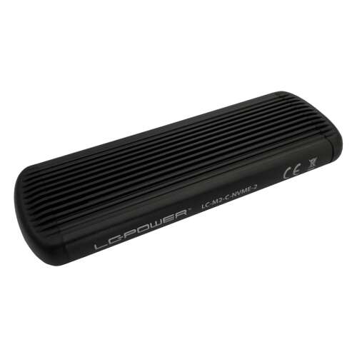 LC Power LC-M2-C-NVME-2 1.8" USB 3.1 Gen. 2 External SSD Enclosure - Black 77427327