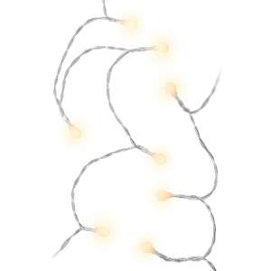 Goobay Globes LED fényfüzér, meleg fehér, 12,15m hosszú, elemes - Szezonális dekoráció