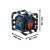 Wymiary radio Bosch GPB 18V-5 SC Professional, 368mm x 351mm x 341mm