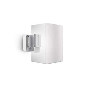 Suport de perete pentru difuzoare Vogel's SOUND3200WH, alb, arătând suportul fixat pe un difuzor - Vogels