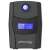 PowerWalker Basic VI 600 STL FR 600VA / 360W Line-Interactive Back-UPS, predný pohľad na čierny zdroj bez prerušenia
