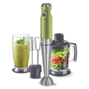 Sencor SHB 5600GG 4in1 Botmixer, világoszöld, turmixgéppel, aprítóval, habverővel és smoothie pohár - Sencor