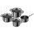 Zwilling Joy 4-Piece Stainless Steel Cookware Set with Glass Lids