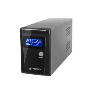 Armac Office 650F LCD UPS, 650VA / 390W, vonal-interaktív, fekete - Armac